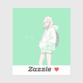 Green JK シール Seal|寿司娘 GenerativeAI (シート)