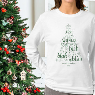 Green Joy to the World I The Lyrics忘れ Family Tシャツ