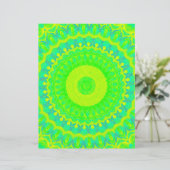 Green Kaleidoscope Scrapbook Paper 2-Sided Page (スタンド正面)