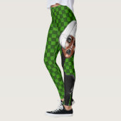 GREEN KARO Leggings レギンス (左)