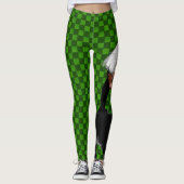 GREEN KARO Leggings レギンス (正面)