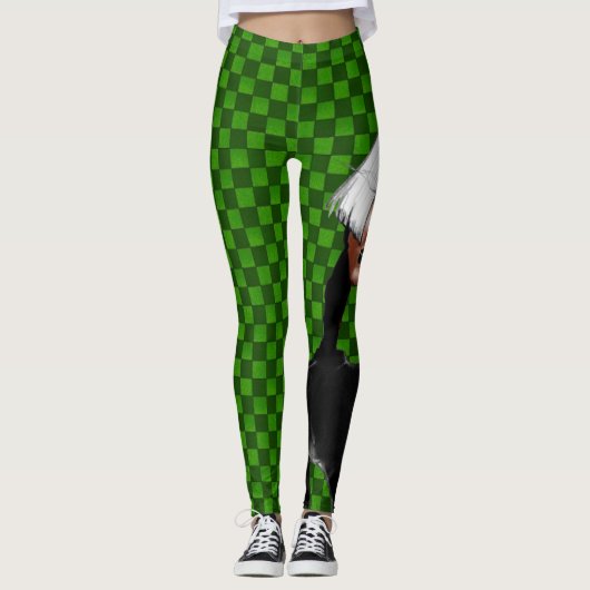 GREEN KARO Leggings レギンス (正面)