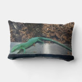 Green Keel Bellied Lizard Pillow ランバークッション (裏面)