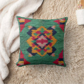 Green Kilim Pillowsカナダ:クラフトマン伝統的ズ クッション (ブランケット)