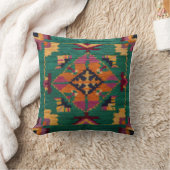 Green Kilim Pillows:自然のTouch モダン クッション (ブランケット)