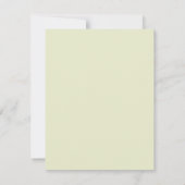 Green Lace Mandala Rehearsal Dinner 招待状 (裏面)