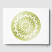 Green Lace Mandala Wedding ゲストブック (裏面)