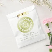 Green Lace Mandala Wedding フェイバーバッグ (封をした状態)