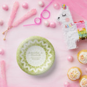 Green Lace Mandala Wedding ペーパーボウル (パーティー)