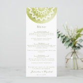 Green Lace Mandala Wedding メニュー (スタンド正面)