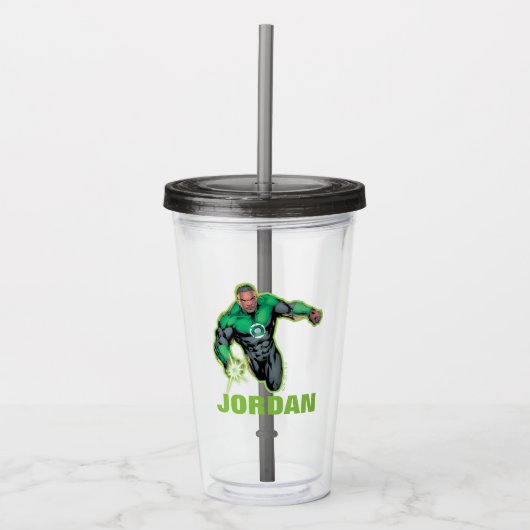 Green Lantern John Stewart アクリルタンブラー (正面)