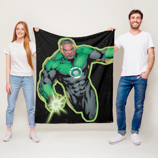Green Lantern John Stewart フリースブランケット (インサイチュ)