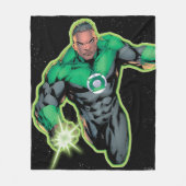 Green Lantern John Stewart フリースブランケット (正面)