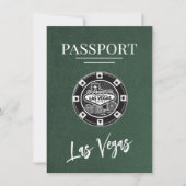 Green Las Vegas Passport日付の保存 セーブザデート (正面)