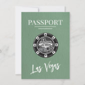 Green Las Vegas Passport日付の保存 セーブザデート (正面)