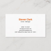 Green Lawn Mower Landscaping Service 名刺 (裏面)