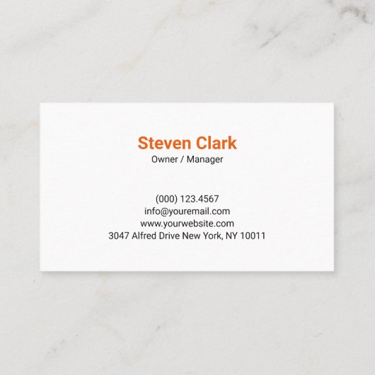 Green Lawn Mower Landscaping Service 名刺 (裏面)