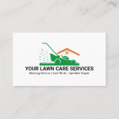 Green Lawn Mower Landscaping Service 名刺 (正面)