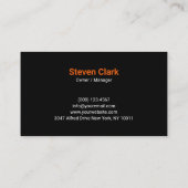 Green Lawn Mower Landscaping Service 名刺 (裏面)