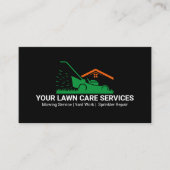 Green Lawn Mower Landscaping Service 名刺 (正面)