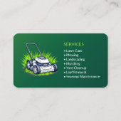 Green Lawn Service and Maintenance Professional 名刺 (裏面)