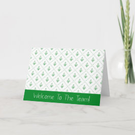 Green Leafチームへようこそ新入社員 カード
