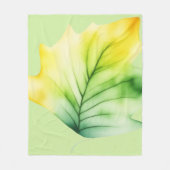 GREEN LEAF フリースブランケット (正面)