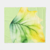 GREEN LEAF フリースブランケット (正面(横))