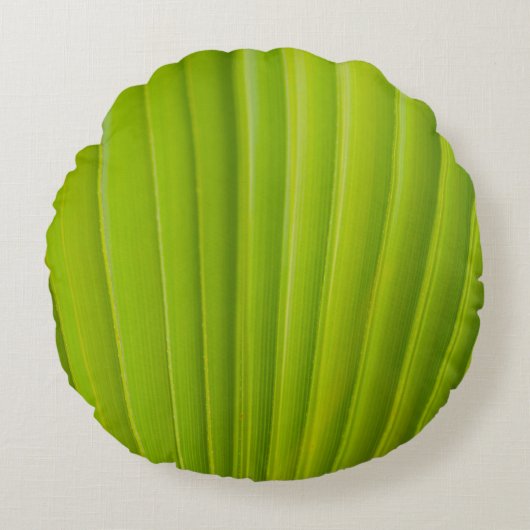 Green leaf ラウンドクッション (正面)