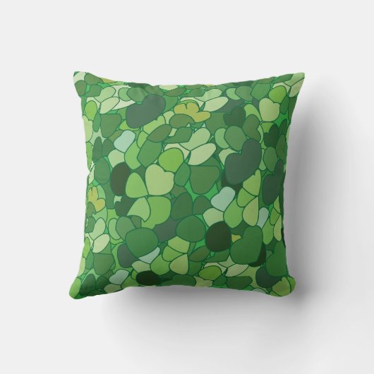 Green Leaf Botanical クッション (裏面)