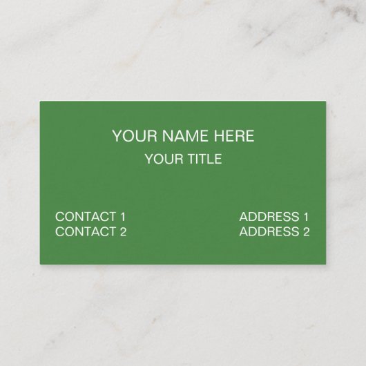 Green Leaf Botanical 名刺 (裏面)