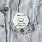 Green leaf first communion  缶バッジ (インサイチュ)