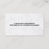 Green Leaf Logo | Landscaper Working in Garden 名刺 (裏面)