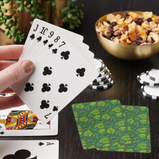 Green Leaf Pattern Poker Cards トランプ