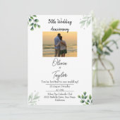 Green Leaf' Standard 30th Wedding Anniversary  招待状 (スタンド正面)