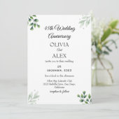 Green Leaf' Standard 45th Wedding Anniversary  招待状 (スタンド正面)