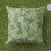 Green Leaf Trees With Blue Sky Peaking Through Art アウトドアクッション (芝生)