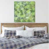 Green Leaf Trees With Blue Sky Peaking Through Art キャンバスプリント (インサイチュ (寝室))