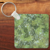 Green Leaf Trees With Blue Sky Peaking Through Art キーホルダー (正面)