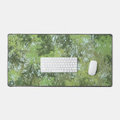 Green Leaf Trees With Blue Sky Peaking Through Art デスクマット (キーボード&マウス)