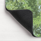 Green Leaf Trees With Blue Sky Peaking Through Art マウスパッド (コーナー)