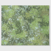 Green Leaf Trees With Blue Sky Peaking Through Art ラッピングペーパー (フラット)