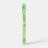 Green Leaf Watercolor Phone Case iPhone 15ケース (左側面)