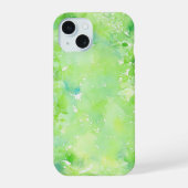 Green Leaf Watercolor Phone Case iPhone 15ケース (裏面)