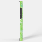 Green Leaf Watercolor Phone Case Samsung Galaxyケース (右側面)