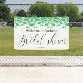 Green Leafy Bridal Shower Banner 横断幕 (インサイチュ)