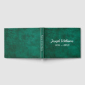 Green Leather For Memorial Service ゲストブック (全面)