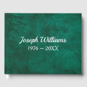 Green Leather For Memorial Service ゲストブック (正面)