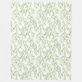 Green Leaves フリースブランケット