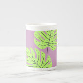 Green Leaves   ボーンチャイナマグカップ (正面)
